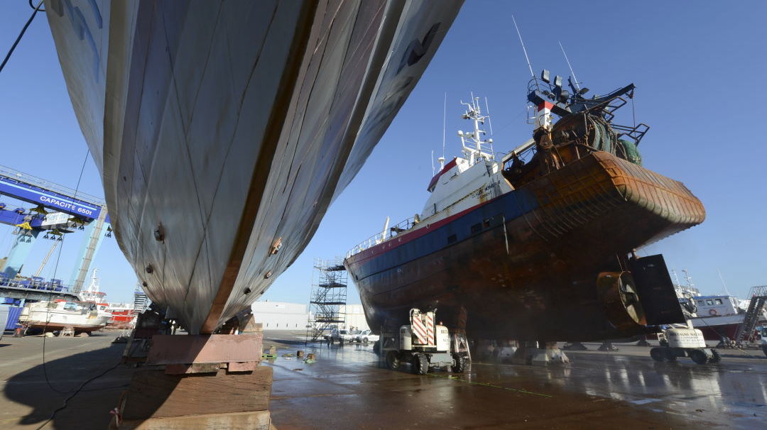Aire de réparation navale Port de Lorient Keroman