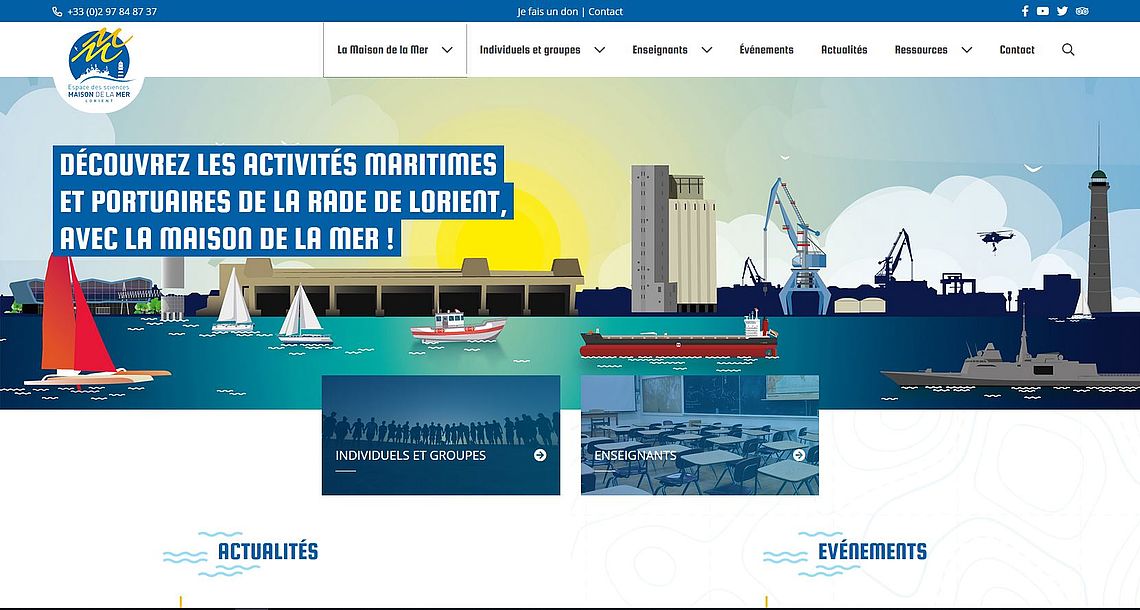 Découvrez les activités maritimes  et portuaires de la rade de Lorient,  avec la Maison de la Mer 