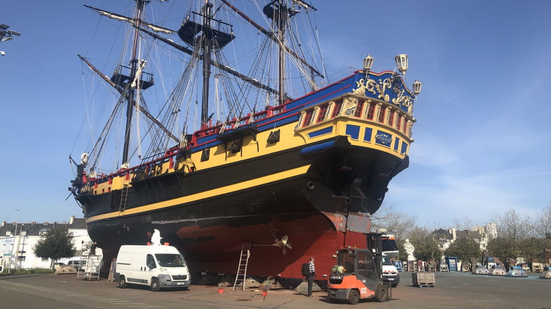 Étoile du Roy à l'Aire de Réparation Navale de Lorient Keroman