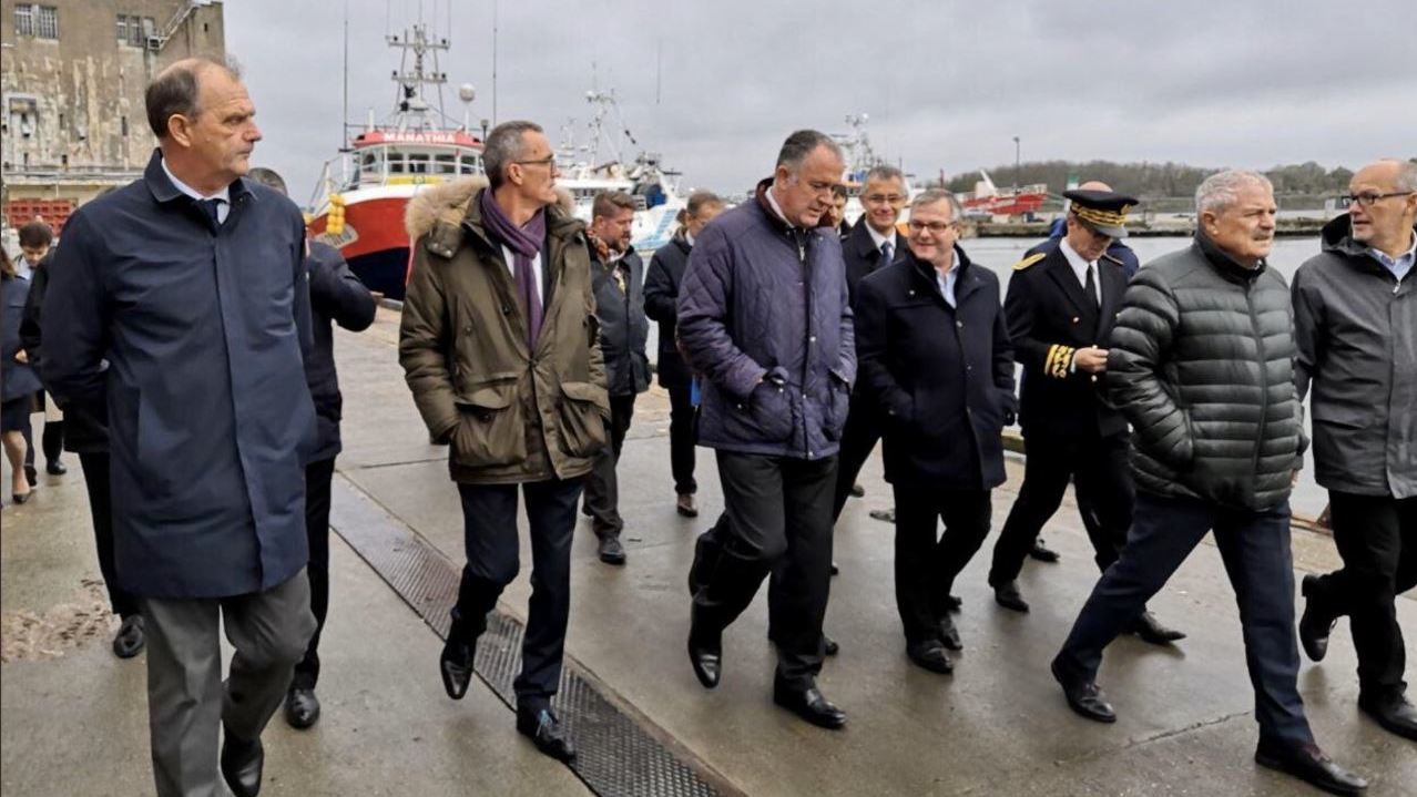 Le Ministre de l’agriculture et de la pêche en visite à Keroman